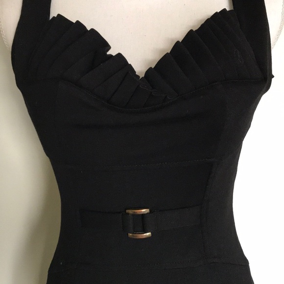 Little Black Dress w/ Ruffle Sweetheart Neckline - Picture 2 of 5